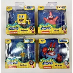 MetalFigs SpongeBob SquarePants Set Mini Figures 2.5” Patrick Squidward Mr krabs